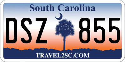 SC license plate DSZ855
