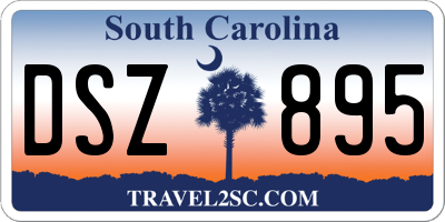 SC license plate DSZ895