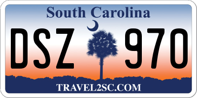 SC license plate DSZ970