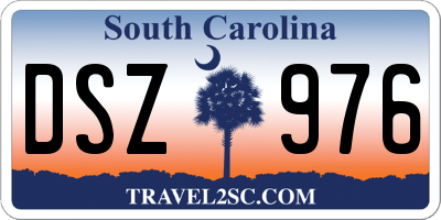 SC license plate DSZ976