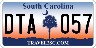 SC license plate DTA057
