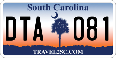 SC license plate DTA081