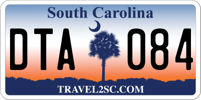 SC license plate DTA084