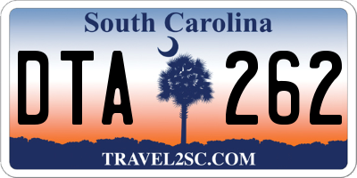 SC license plate DTA262