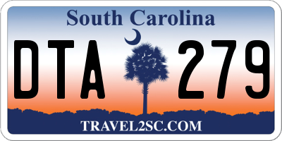 SC license plate DTA279