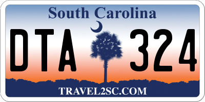 SC license plate DTA324