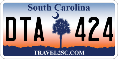 SC license plate DTA424