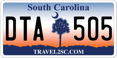 SC license plate DTA505
