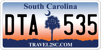 SC license plate DTA535