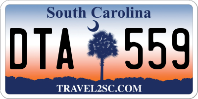 SC license plate DTA559
