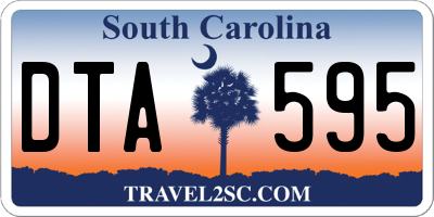 SC license plate DTA595