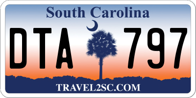 SC license plate DTA797