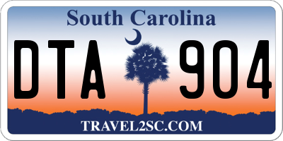 SC license plate DTA904