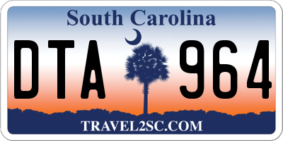SC license plate DTA964