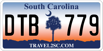 SC license plate DTB779