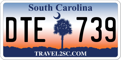 SC license plate DTE739