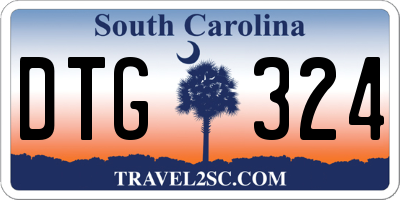 SC license plate DTG324