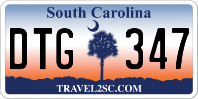 SC license plate DTG347