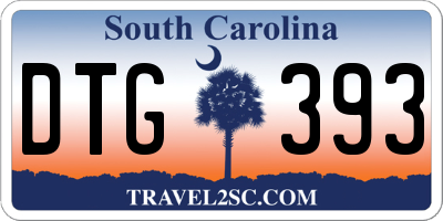 SC license plate DTG393