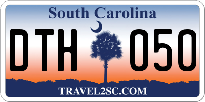 SC license plate DTH050