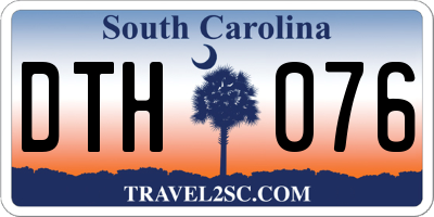 SC license plate DTH076