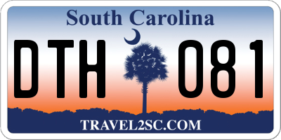 SC license plate DTH081
