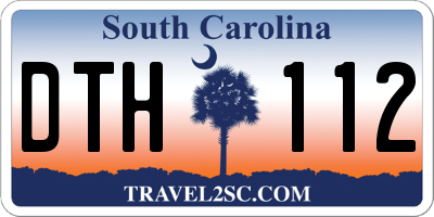 SC license plate DTH112