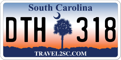 SC license plate DTH318