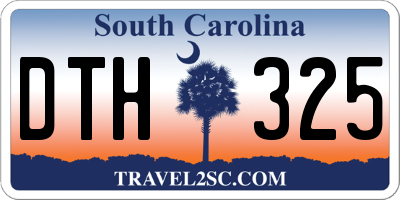 SC license plate DTH325
