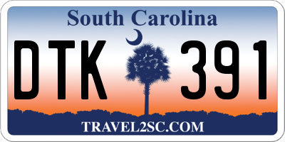 SC license plate DTK391