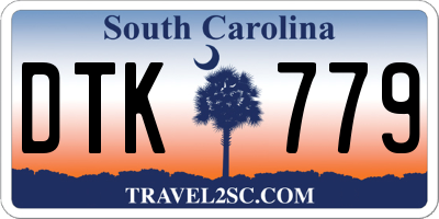 SC license plate DTK779