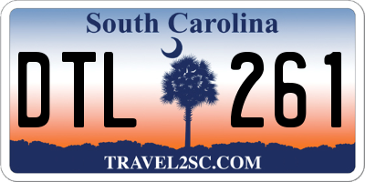 SC license plate DTL261