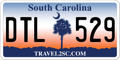 SC license plate DTL529