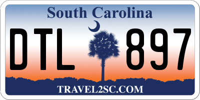 SC license plate DTL897