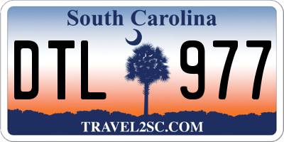 SC license plate DTL977