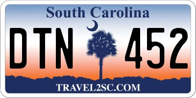 SC license plate DTN452