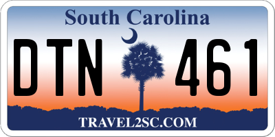 SC license plate DTN461