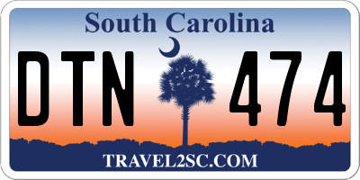SC license plate DTN474