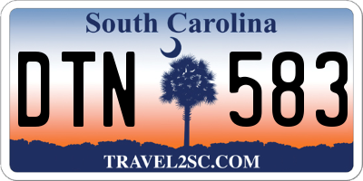 SC license plate DTN583