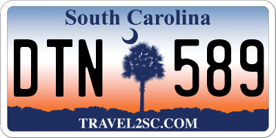 SC license plate DTN589