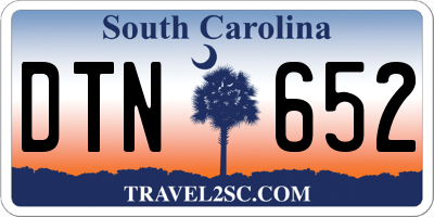 SC license plate DTN652