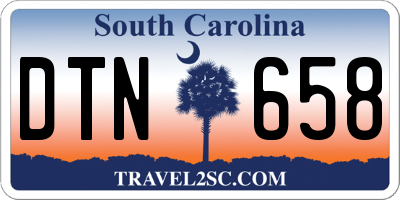 SC license plate DTN658