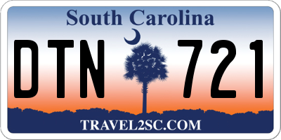 SC license plate DTN721
