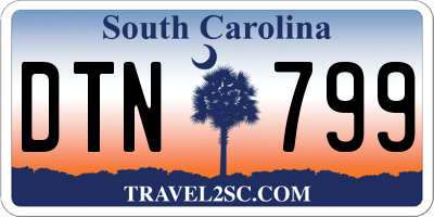 SC license plate DTN799