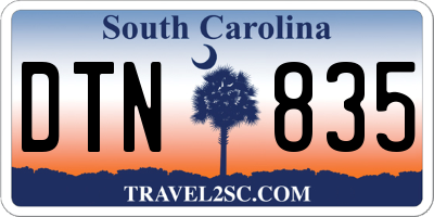 SC license plate DTN835