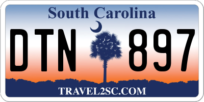 SC license plate DTN897