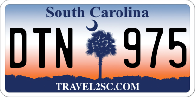 SC license plate DTN975