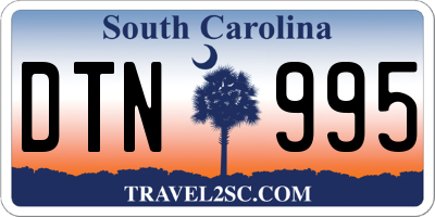 SC license plate DTN995