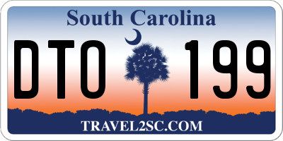 SC license plate DTO199