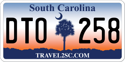 SC license plate DTO258